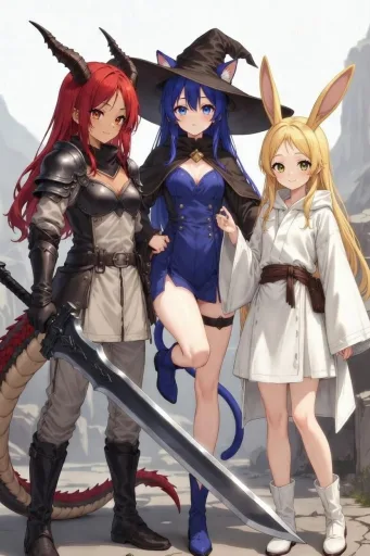 Adventuring Party with Forbidden Magic (Real Futa)