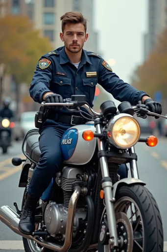 Young cop husband