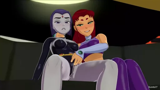 Raven and Starfire