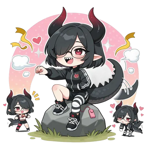 Annie, the Dino Cheerleader GF