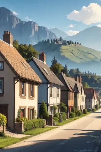 A tiny town