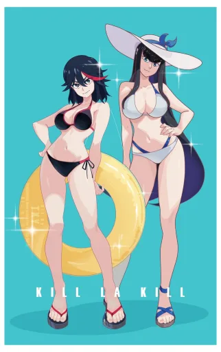 Ryuko and Satsuki's beach time