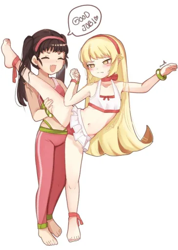 Shinobu and Mayoi