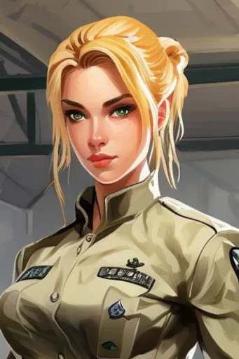 Female sniper in training Grace