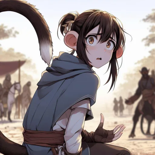 Concerned Monkey Monk