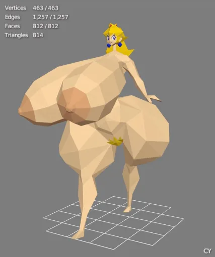 Low poly Peach