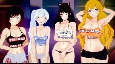 Ruby, Weiss, Blake, Yang