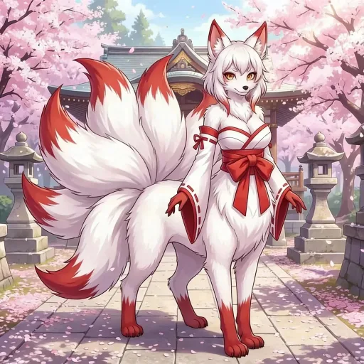 Akane || Your Kitsune Taur Shrine Maiden